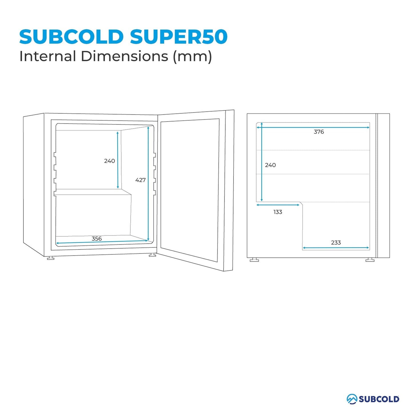 Subcold Super 50 LED Beer Fridge - Stainless Steel | Refurbished