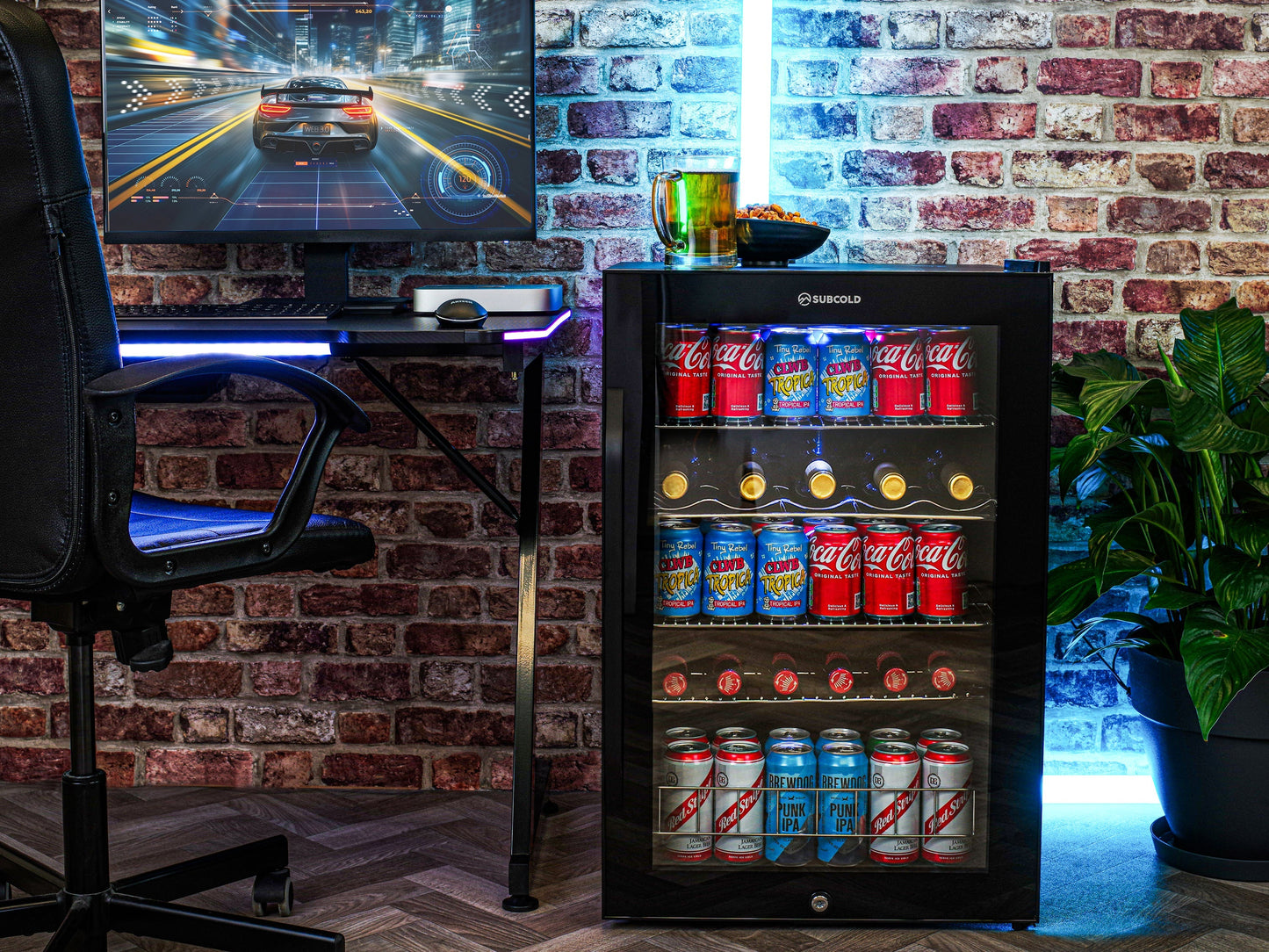 Subcold Ace 130 LED Touch Control Beer Fridge - Black | Refurbished