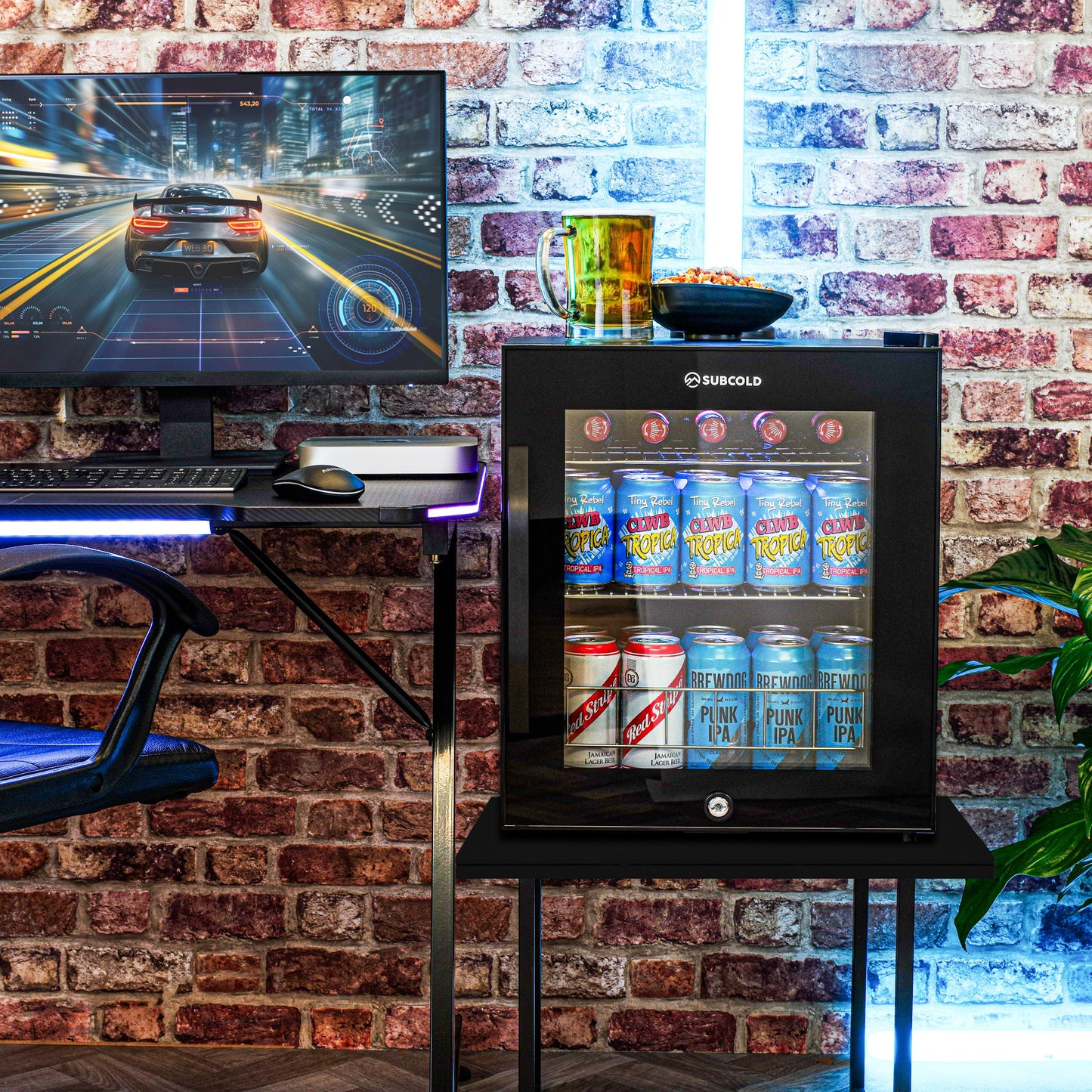 Subcold Ace 50 LED Touch Control Beer Fridge - Black | Refurbished