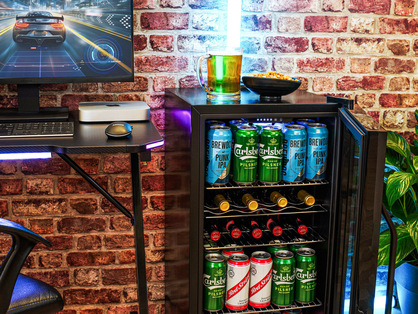 Subcold Ace 90 LED Touch Control Beer Fridge - Black | Refurbished
