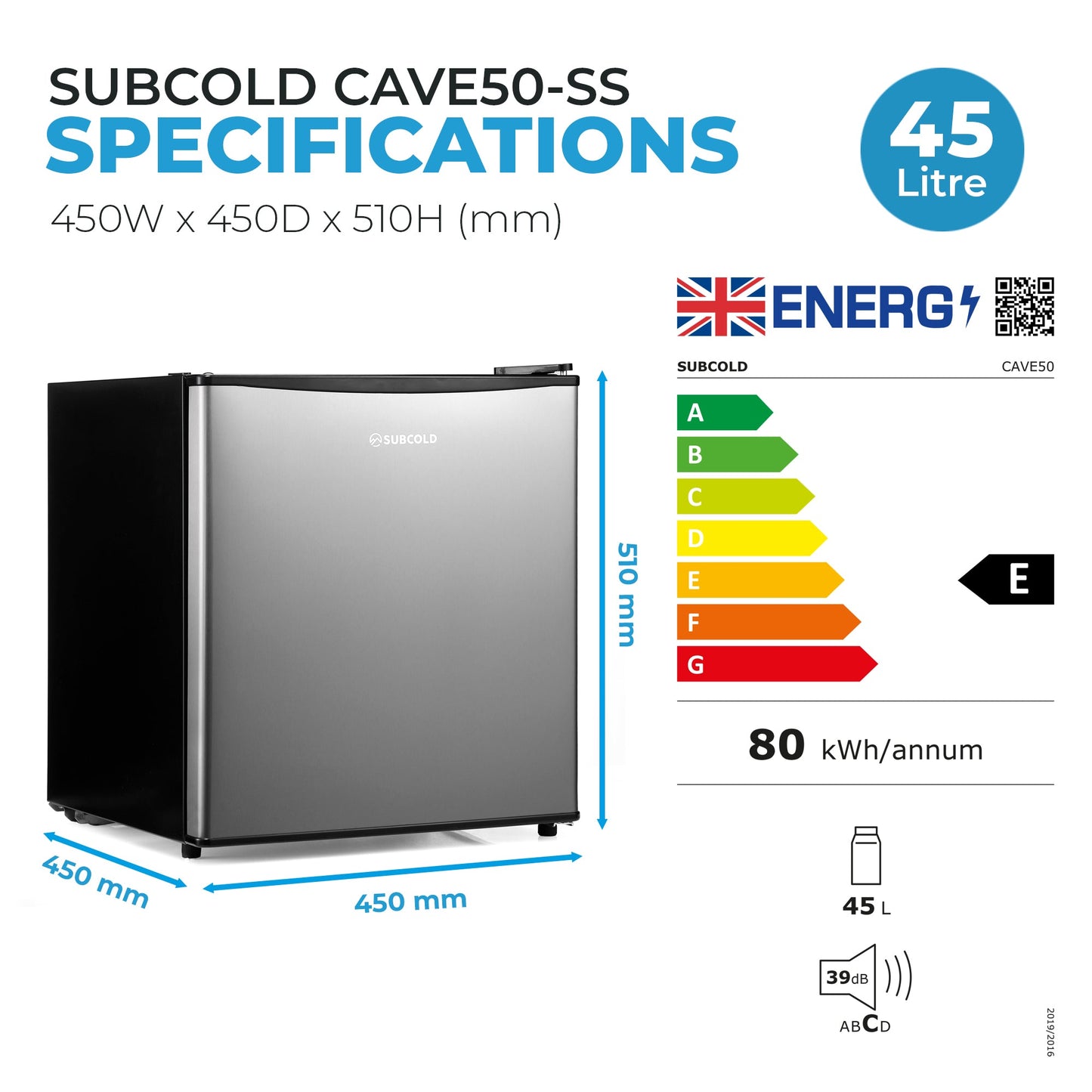 Subcold Cave50 Stainless Steel Beer Fridge | Refurbished