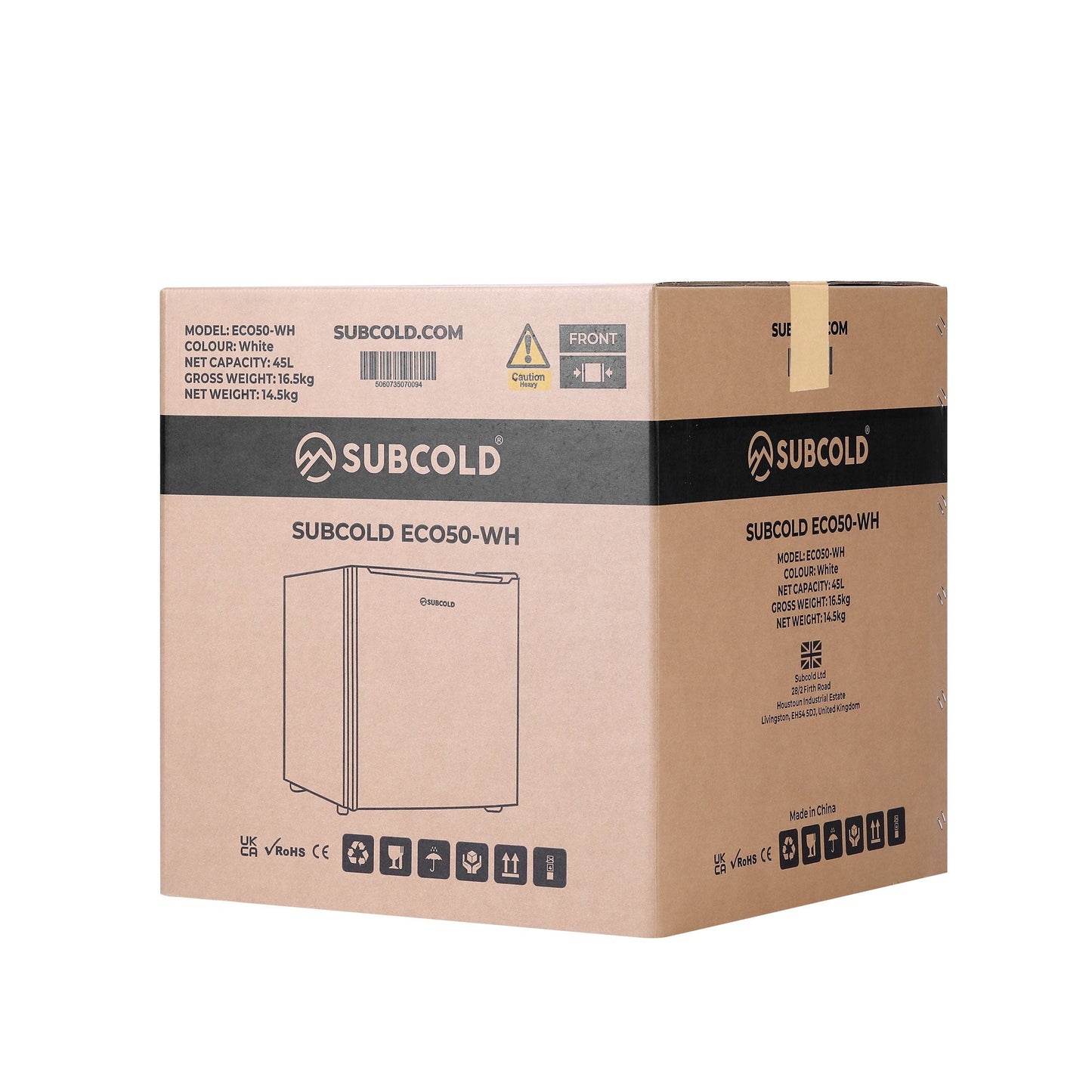 Subcold Eco50 Mini Fridge - White | Refurbished