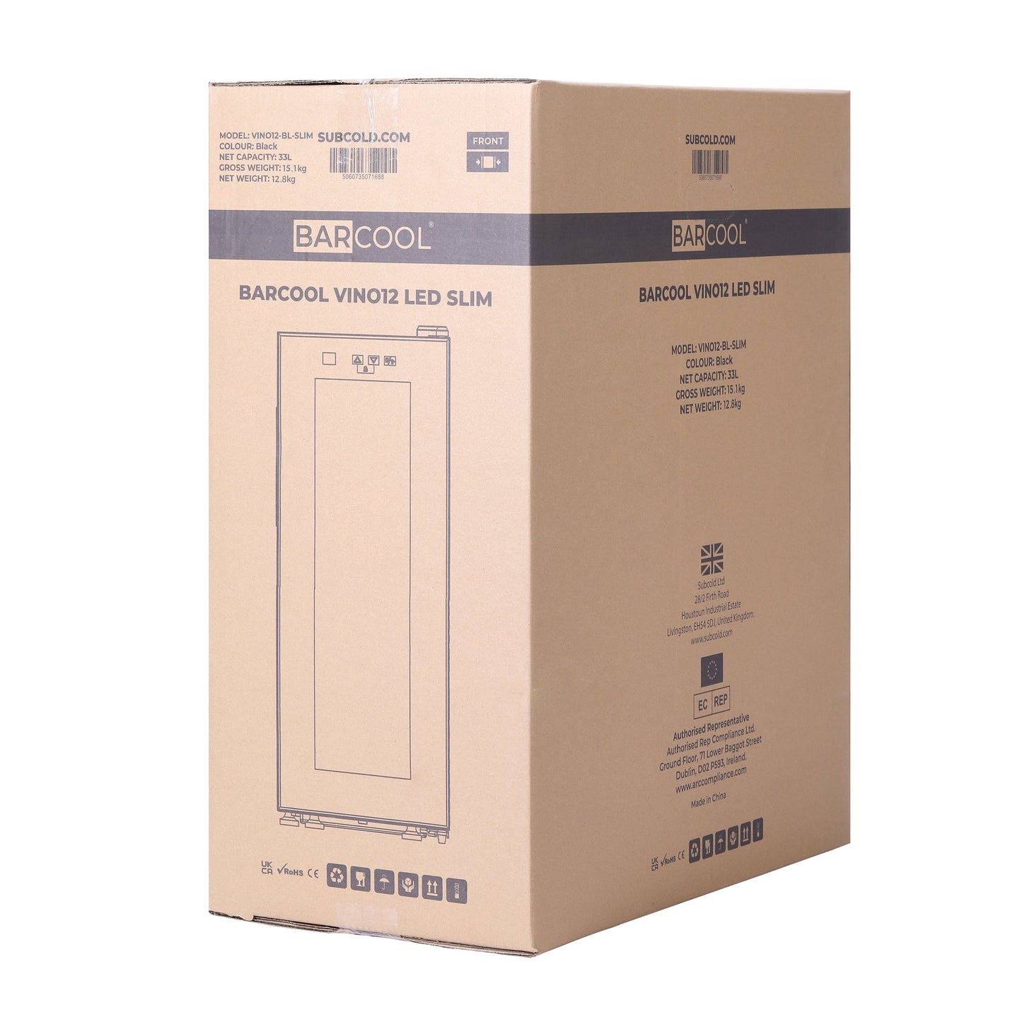 Barcool Vino12 Slim Wine Cooler | Refurbished